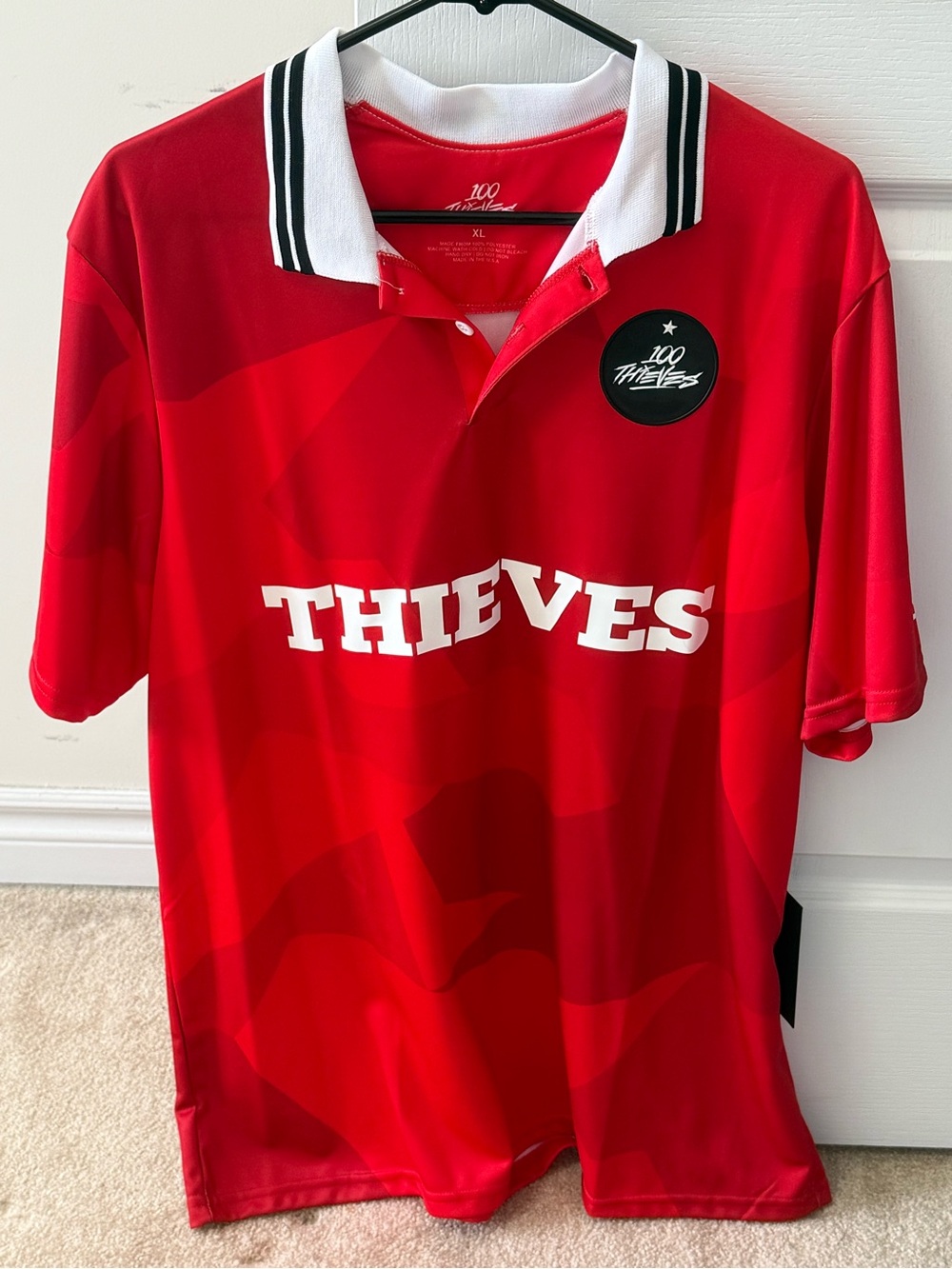 Red Polo Shirt – 100 THIEVES